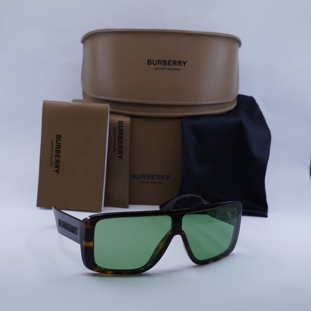 Burberry BE4401U 3002/2 Shield Sunglasses - Havana/Green - Picture 8 of 10